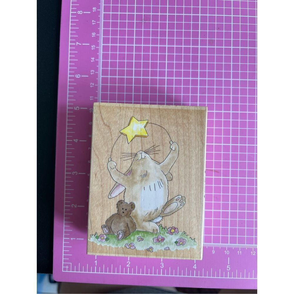 Stamps wood Lot of 5 Easter theme